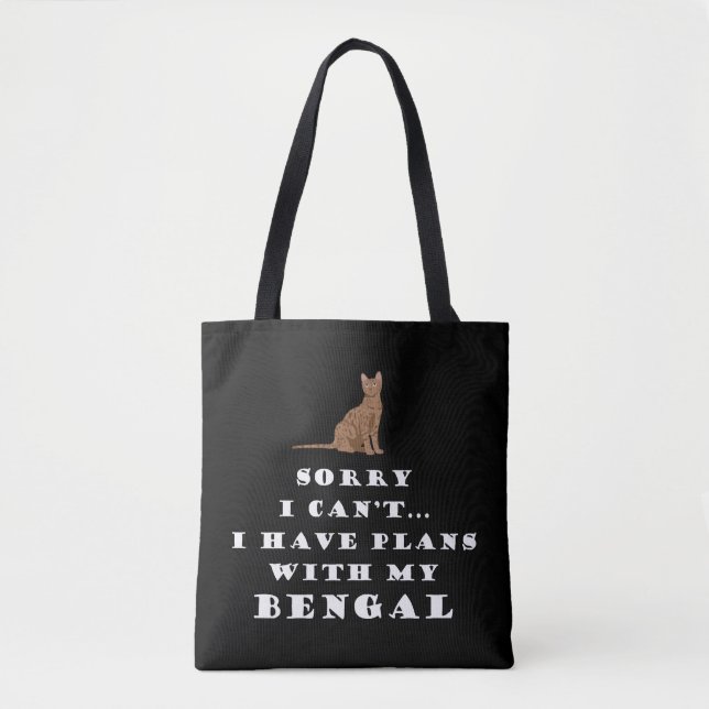 Bengal Cats Cat Cute Funny Tygkasse (Framsida)