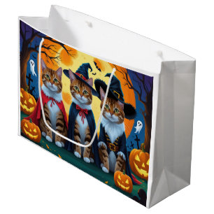 Bengal Cats Pumpkin Halloween Funny