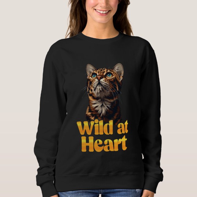 Bengal Cats VILD AT HEART Bengal Cats Owners Benga T Shirt (Framsida)