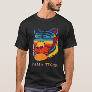 Bengal Coola Tiger Sunglasses Vintage Colorful Tig T Shirt
