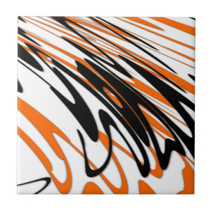 Bengal Färg Squiggly Linjer Kakelplatta