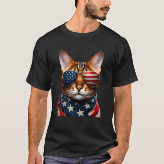 Bengal katt 4 juli självständighetsdag ägare patr t shirt