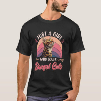 Bengal Katt BARA EN TJEJ SOM ÄLSKAR BENGAL KATTER  T Shirt