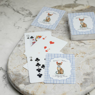 Bengal katt bröllopsgåva casinokort