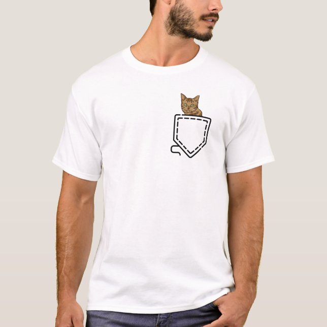 Bengal katt i den fick- T-tröjagåvan för T Shirt (Framsida)