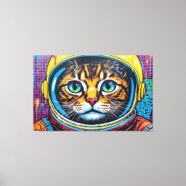 BENGAL KATT I RYMDEN-11 CANVASTRYCK