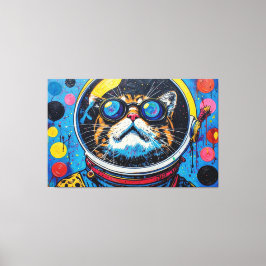 BENGAL KATT I RYMDEN-14 CANVASTRYCK