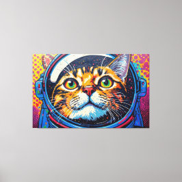 BENGAL KATT I RYMDEN-2 CANVASTRYCK