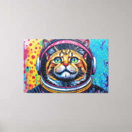 BENGAL KATT I RYMDEN-4 CANVASTRYCK