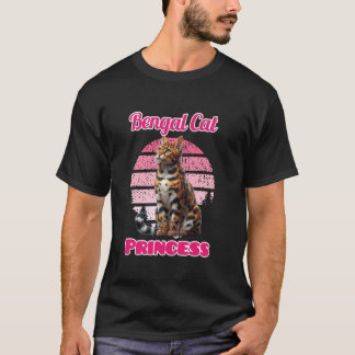 Bengal katt mamma BENGAL PRINSESSAN Rolig Bengal k T Shirt