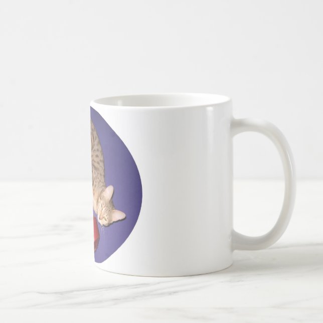 Bengal katt med hanteln kaffemugg (Höger)