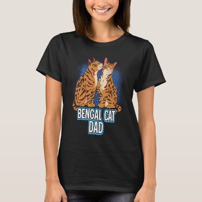 Bengal Katt Pappa T Shirt (Framsida)