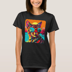 Bengal katt sommar strand t shirt