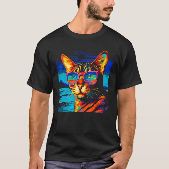 Bengal katt sommar t shirt (Framsida)