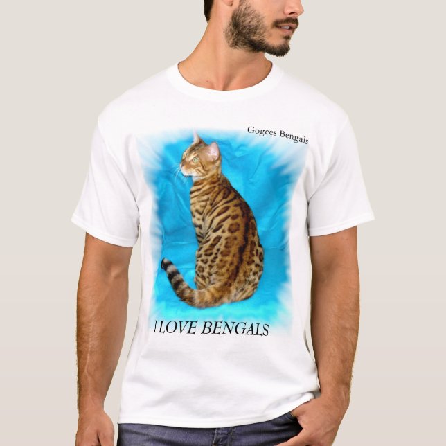 Bengal katt t-shirt (Framsida)