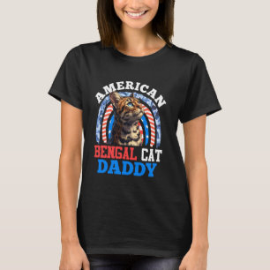 Bengal katter AMERIKANSK BENGAL KATT PAPPAN USA Be T Shirt