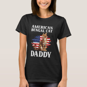 Bengal katter AMERIKANSK BENGAL KATT PAPPAN USA Ka T Shirt