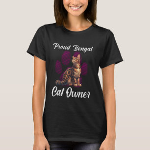 Bengal katter STOLT BENGAL KATT ÄGARE Katt Mamma T Shirt