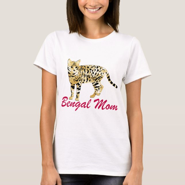 Bengal kattmamma t-shirt (Framsida)