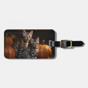 Bengal kattunge Höstglädje Pumpa Bagagebricka