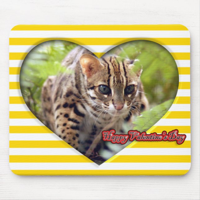 Bengal kattvalentin Mousepad Musmatta (Framsidan)