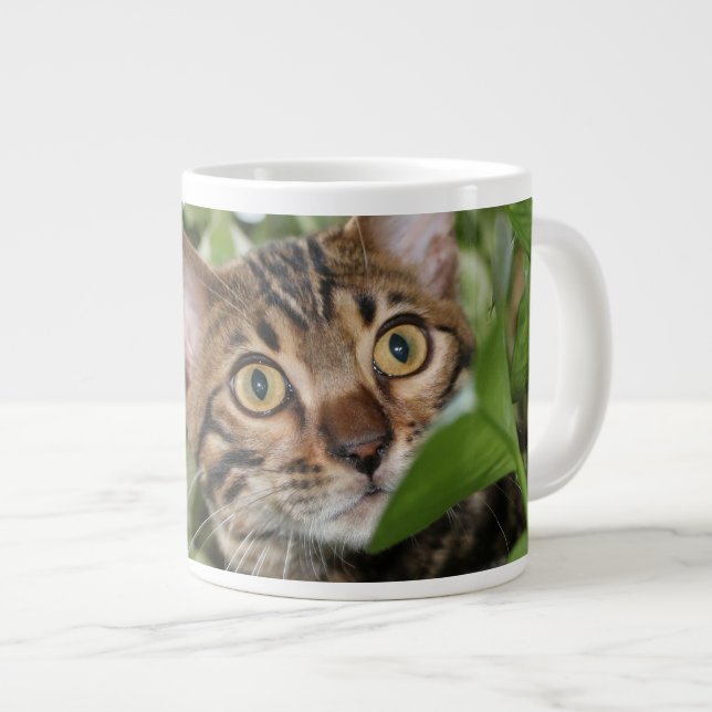 BENGAL KITTEN I POTHOS JUMBO MUGG (Framsida höger)