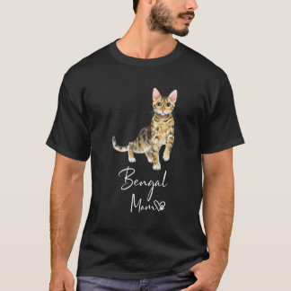 Bengal Mamma Cat Mor Kitten T Shirt