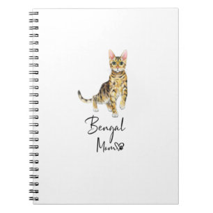 Bengal Mamma Cute Cat Mor Kitten Girl Gift Anteckningsbok