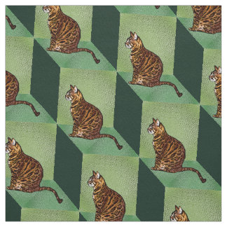 Bengal på en boxstruktur tyg