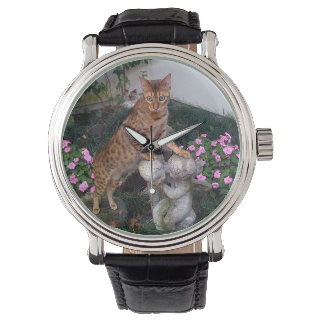 Bengal på staty armbandsur (Framsida)