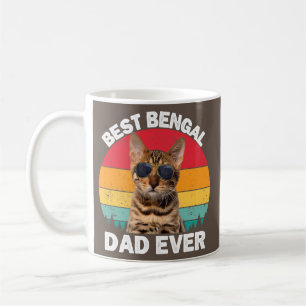 Bengal Pappa Vintage Bengal Cat Lover Owner Kattun Kaffemugg