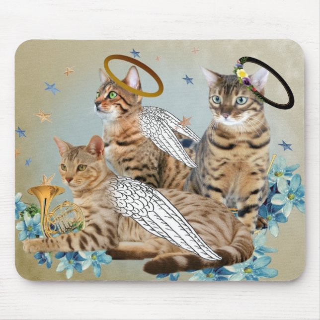 Bengal perfekt änglar Mousepad Musmatta (Framsidan)