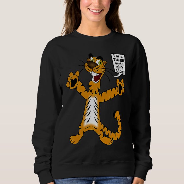 Bengal Tiger ain't Lion Pun  Metaphor for Kids to  T Shirt (Framsida)
