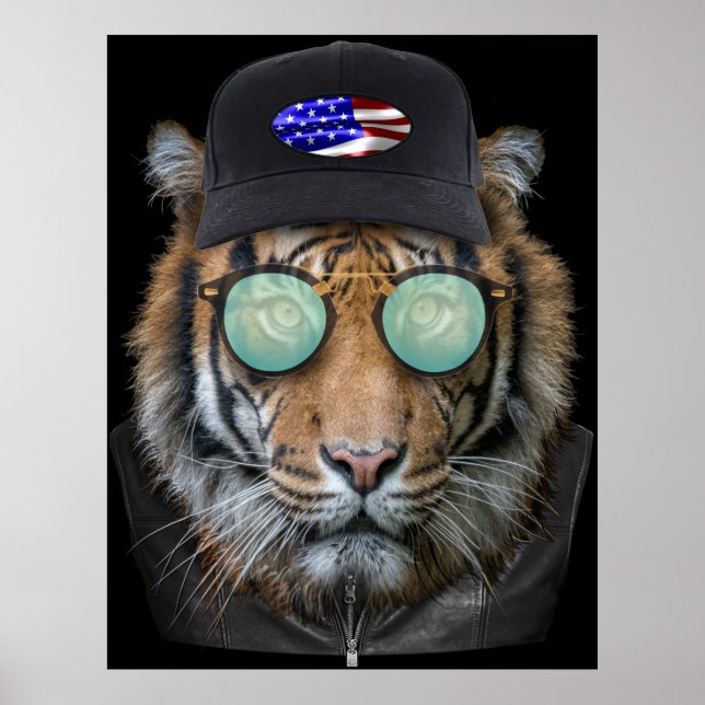 Bengal Tiger är ett underbart djurliv. Poster (Framsidan)