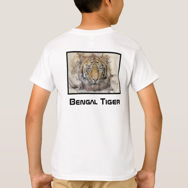 Bengal Tiger Art T Shirt (Baksida)