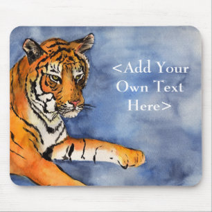 Bengal Tiger Art Watercolor Painting Mousepad Musmatta