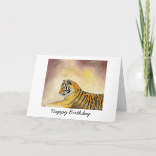 Bengal Tiger Birthday Card Kort