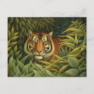 Bengal Tiger Digital Art Vykort