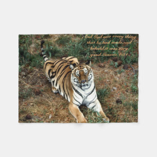 Bengal tiger fleecefilt