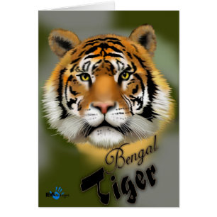 Bengal tiger hälsningskort