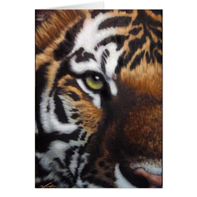 Bengal Tiger Hälsningskort (Framsidan)