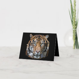 Bengal Tiger Hand plockade Digital Art Kort