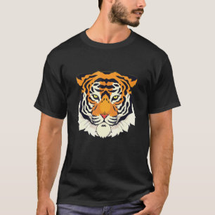Bengal Tiger Head Fearless Big Cat Tiger Fac T Shirt