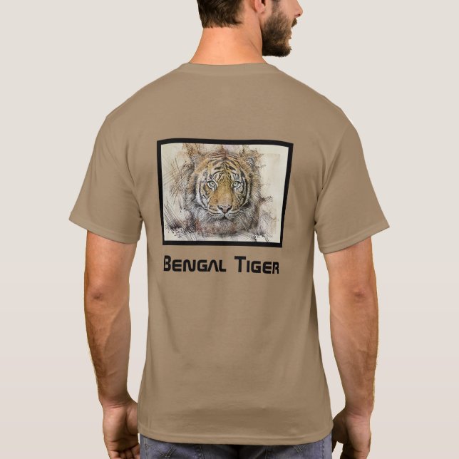 Bengal Tiger Illustration T-Shirt (Baksida)