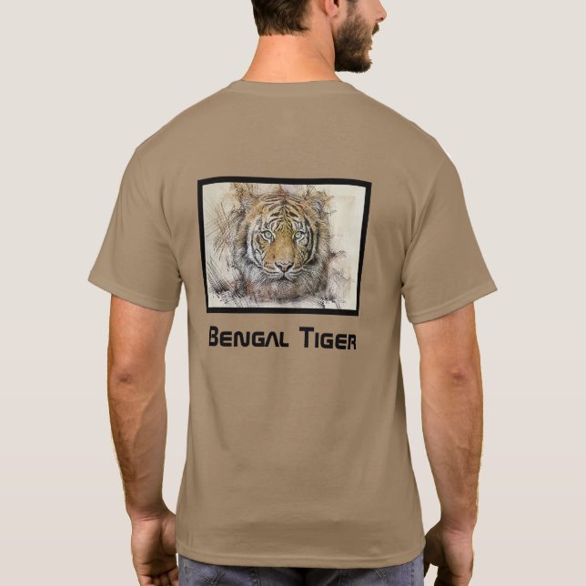 Bengal Tiger Illustration T-Shirt (Baksida)