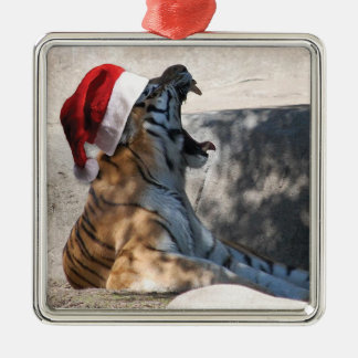 Bengal Tiger Jultomten Julgransprydnad Metall
