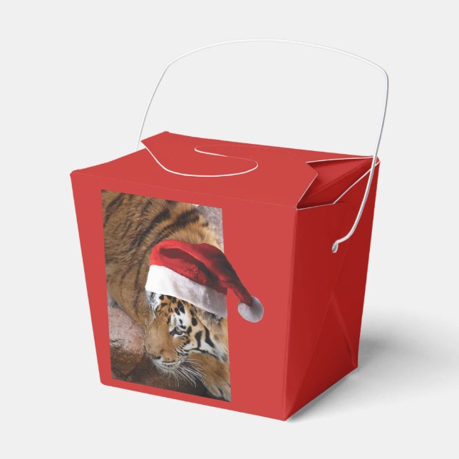 Bengal Tiger Jultomten Presentaskar (Framsidan Sidan)