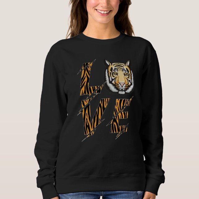 Bengal Tiger Kärlek T Shirt (Framsida)