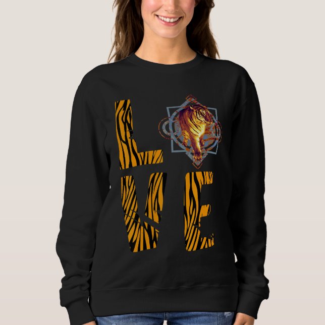 Bengal Tiger Lover Love African Safari Animal Wild T Shirt (Framsida)