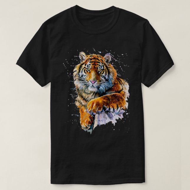 Bengal Tiger, måla T Shirt (Design framsida)